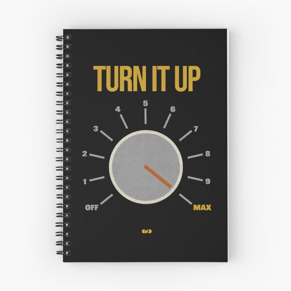 Item preview, Turn It Up Amplifier Knob MAX | Retro Music Graphic Tee | Music Lover Rock Analog Audio Shirt designed and sold by Decorador de Corazones.
