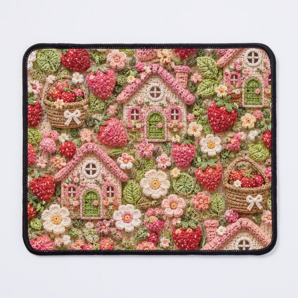Item preview, Crochet Strawberry Cottage designed and sold by Aramdesing.