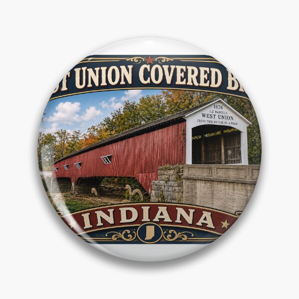 Item preview, West Union Covered Bridge Rustic designed and sold by gotucoveredart.
