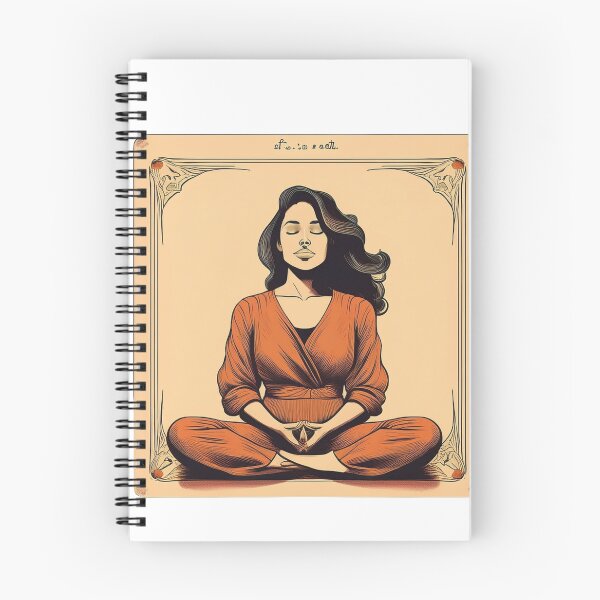 Item preview, Copy of Breathe In Breathe Out abstract calming meditation yoga gift designed and sold by language-des.