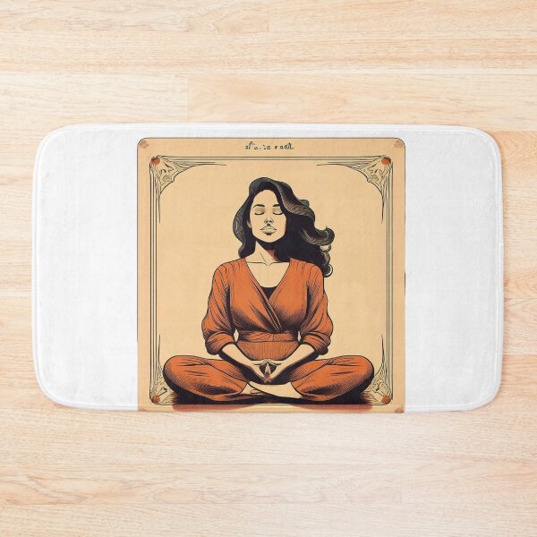 Item preview, Copy of Breathe In Breathe Out abstract calming meditation yoga gift designed and sold by language-des.