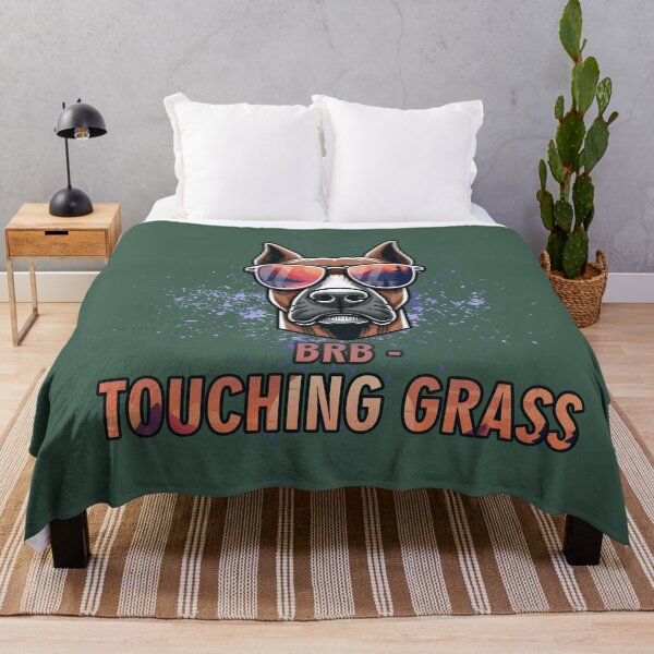 Item preview, BRB Touching Grass - Digital Detox Hiking Gift designed and sold by GraphicComet.