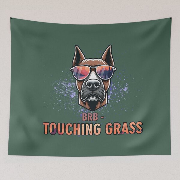 Item preview, BRB Touching Grass - Digital Detox Hiking Gift designed and sold by GraphicComet.