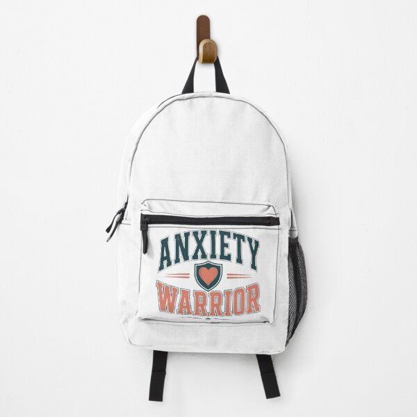 Item preview, Anxiety Warrior varsity shield strong mental health advocacy gift designed and sold by language-des.
