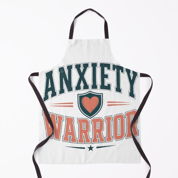 Item preview, Anxiety Warrior varsity shield strong mental health advocacy gift designed and sold by language-des.