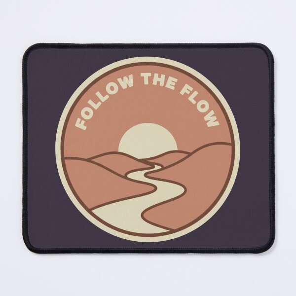 Item preview, Minimalist Follow The Flow Retro Terracotta Sunset designed and sold by Nikola Dio.