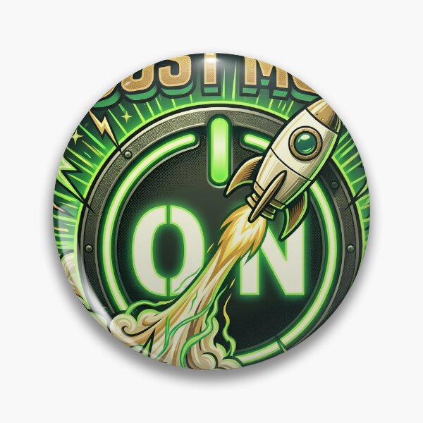 Item preview, Boost Mode On Power Button Rocket Gaming Motivation T-Shirt Art designed and sold by Presshue.