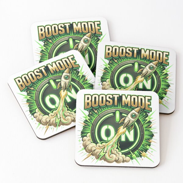 Item preview, Boost Mode On Power Button Rocket Gaming Motivation T-Shirt Art designed and sold by Presshue.