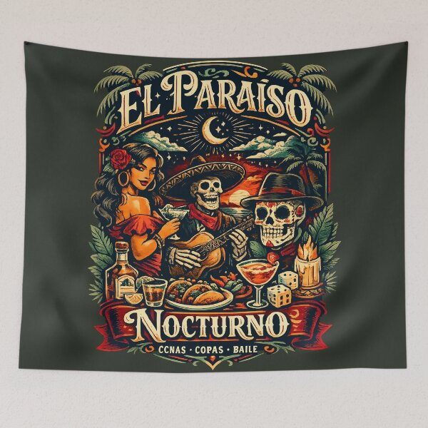 Item preview, EL Paraiso  Nocturno - Moonlit Fiesta designed and sold by Jani-art-world.