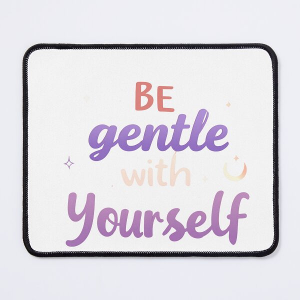 Item preview, Be Gentle With Yourself sunset gradient dreamy self care gift designed and sold by language-des.