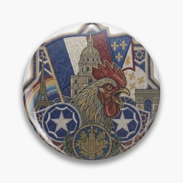 Item preview, Majestic French Rooster Royal Emblem - France Pride Crest designed and sold by ibocan.