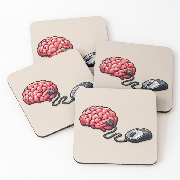 Item preview, Connected Mind – Computer Mouse and Brain Geek Technology Design designed and sold by WordPlayStudio.