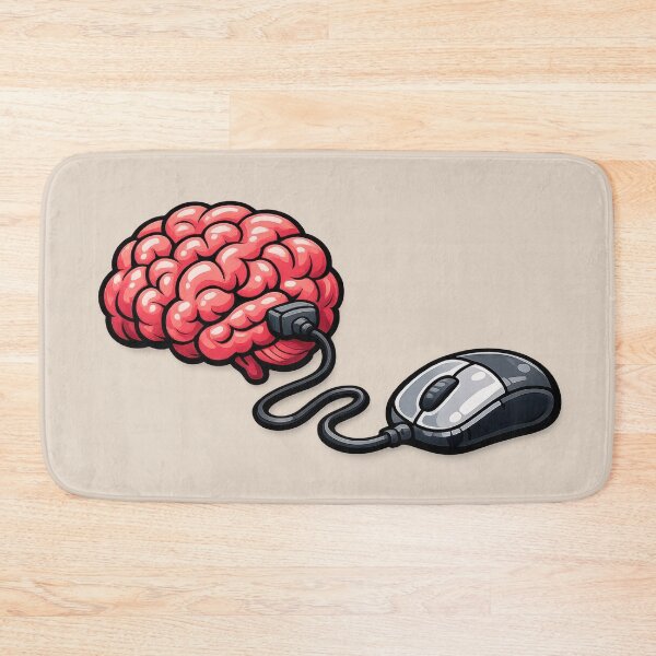 Item preview, Connected Mind – Computer Mouse and Brain Geek Technology Design designed and sold by WordPlayStudio.