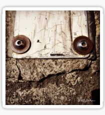 Faccia di placca sull'asfalto Sticker