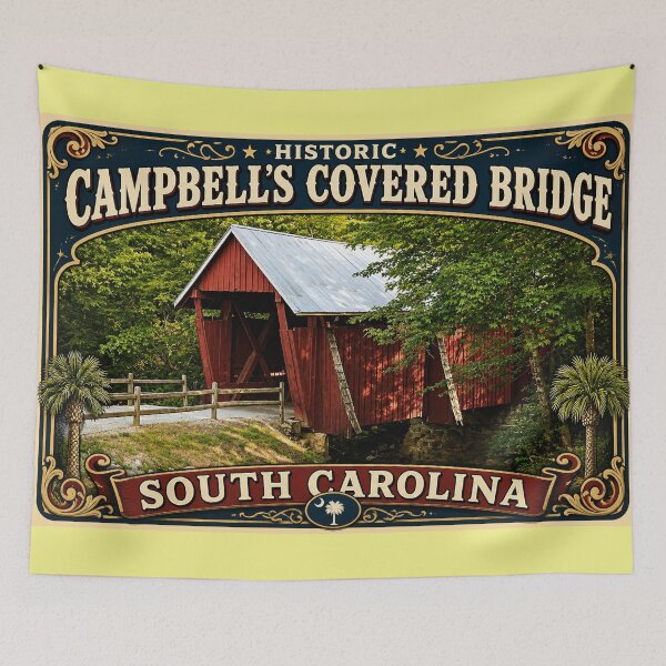 Item preview, Campbell's Covered Bridge Rustic designed and sold by gotucoveredart.
