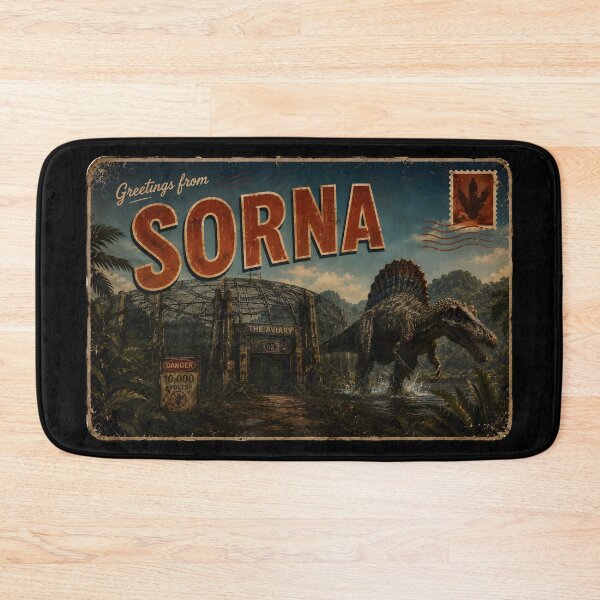 Item preview,   postcard greetings from jurassic 3 spinosaurus park  designed and sold by Blck-Acid-Devil.