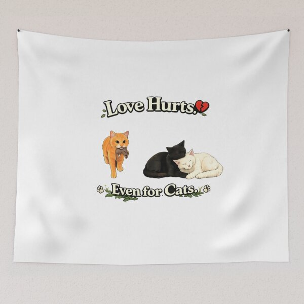 Item preview, Sad Orange Cat – Love Hurts Even for Cats Funny Heartbreak Cat Lover designed and sold by CatLovers Studio.