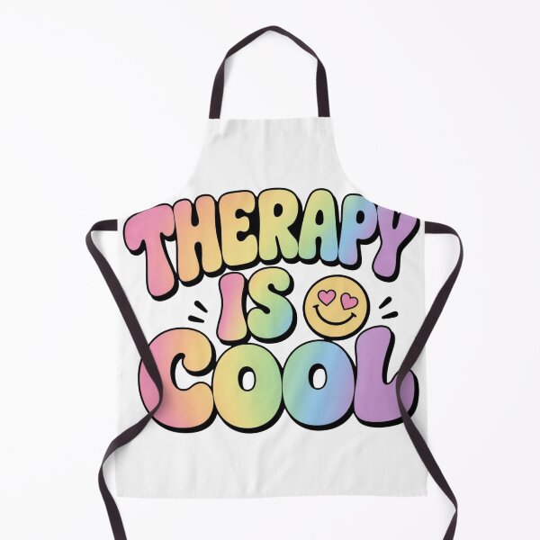 Item preview, Therapy Is Cool retro 90s bubble letters mental health gift designed and sold by language-des.