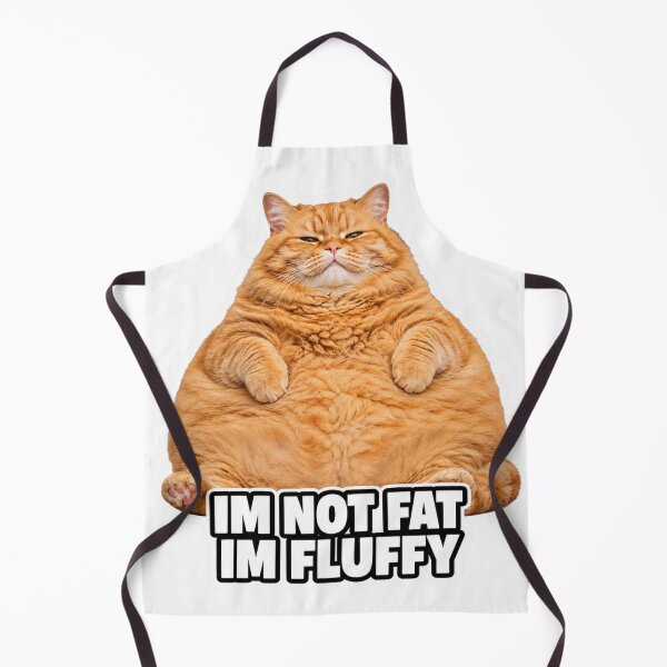 Item preview, Im Not Fat Im Fluffy Funny Chonky Cat Meme designed and sold by MoodyMeows.