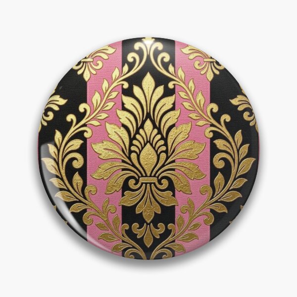 Item preview, Black & Pink Ombre Striped Damask designed and sold by DesignsByPrnces.