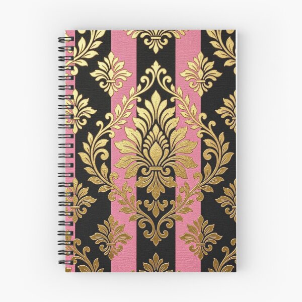 Item preview, Black & Pink Ombre Striped Damask designed and sold by DesignsByPrnces.