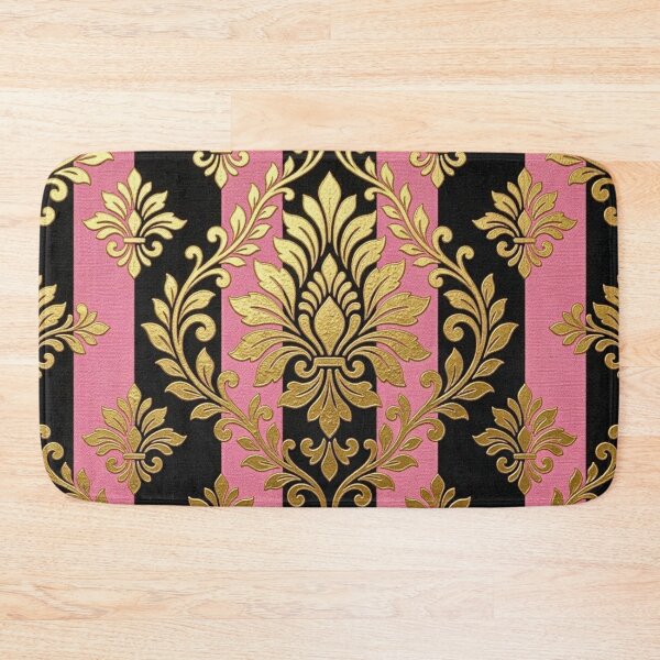 Item preview, Black & Pink Ombre Striped Damask designed and sold by DesignsByPrnces.