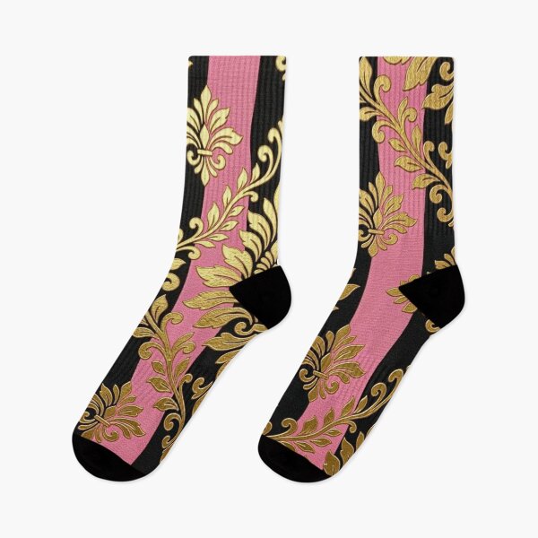 Item preview, Black & Pink Ombre Striped Damask designed and sold by DesignsByPrnces.