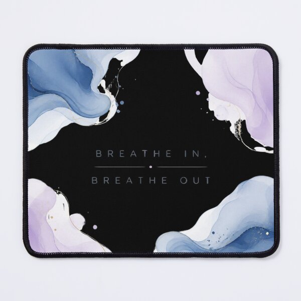 Item preview, Breathe In Breathe Out abstract calming meditation yoga gift designed and sold by language-des.