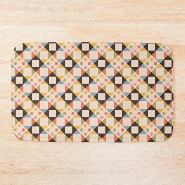 Item preview, Blue Mid-Century Quilted Pattern designed and sold by YesButNo Design.