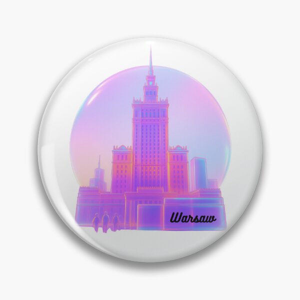 Item preview, Warsaw Poland Pastel Snow Globe Aesthetic Souvenir designed and sold by GarguaSHP.