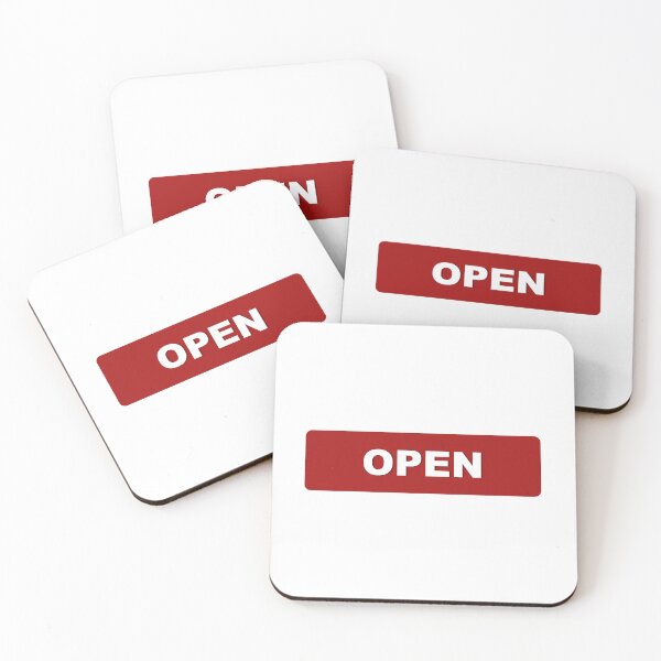 Item preview, Open – Minimalist Typography Design designed and sold by StudioAyinla.