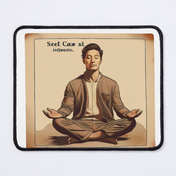 Item preview, Self Care Isnt Selfish retro polaroid meditation wellness gift designed and sold by language-des.