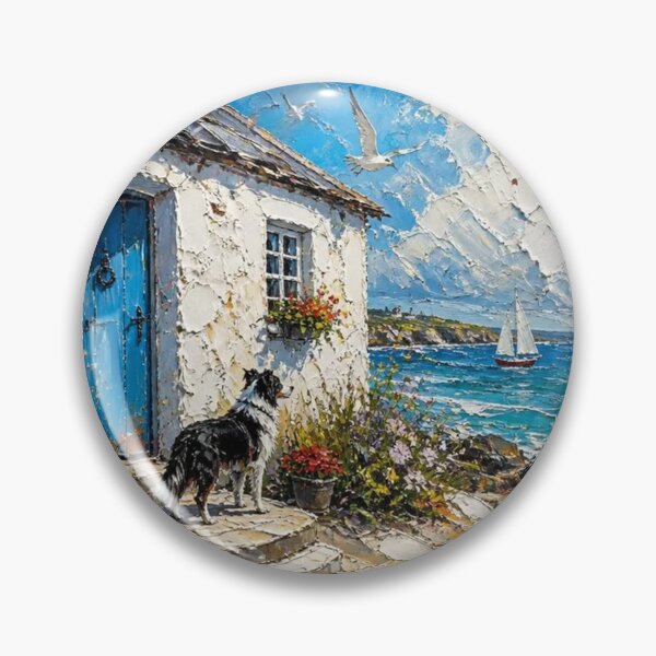 Item preview, Coastal Cottage Dog by the Sea designed and sold by Pioneer Spirit Market.