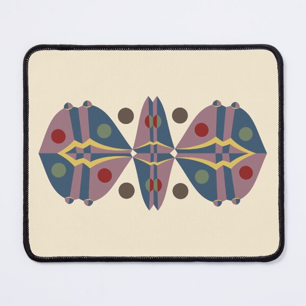 Item preview, Art Deco Geometric Pattern in Mauve and Navy designed and sold by ccitypictures.