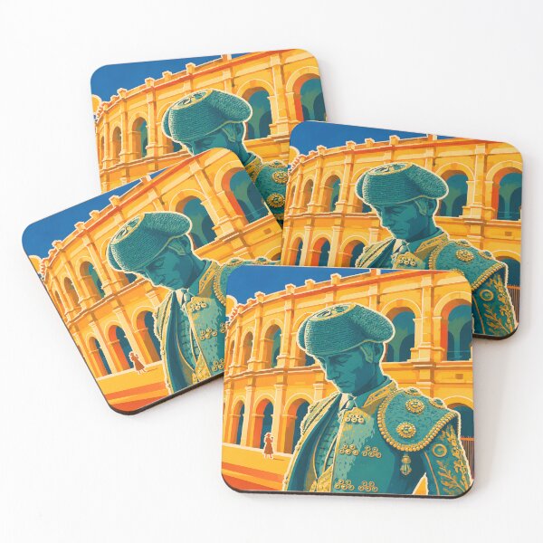 Item preview, Nîmes Arena Matador – Vintage French Travel Poster designed and sold by White-Camel.