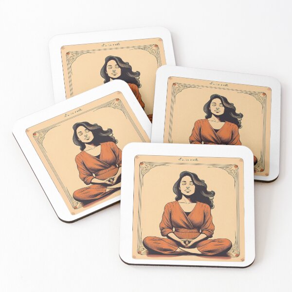 Item preview, Self Care Isnt Selfish retro polaroid meditation wellness gift designed and sold by language-des.