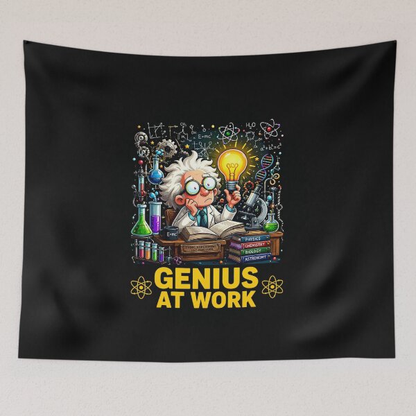 Item preview, Genius At Work Male Scientist Design designed and sold by Genius Geek.
