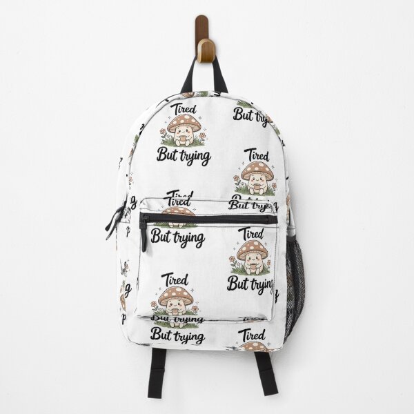 Item preview, Tired But Trying Cute Mushroom Illustration designed and sold by DariaOltes.