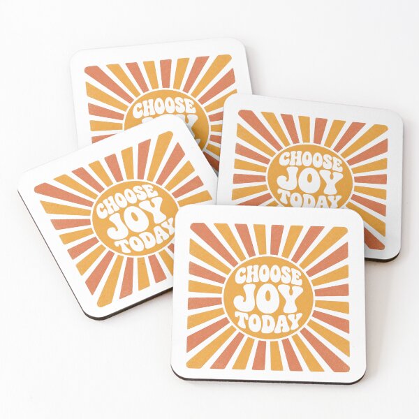 Item preview, Choose Joy Today retro sunburst 70s affirmation wellness gift designed and sold by language-des.