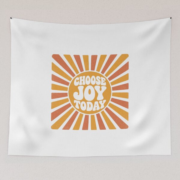Item preview, Choose Joy Today retro sunburst 70s affirmation wellness gift designed and sold by language-des.