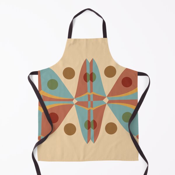 Item preview, Contemporary Geometric Pattern in Terracotta and Aqua designed and sold by Empty Paradise.