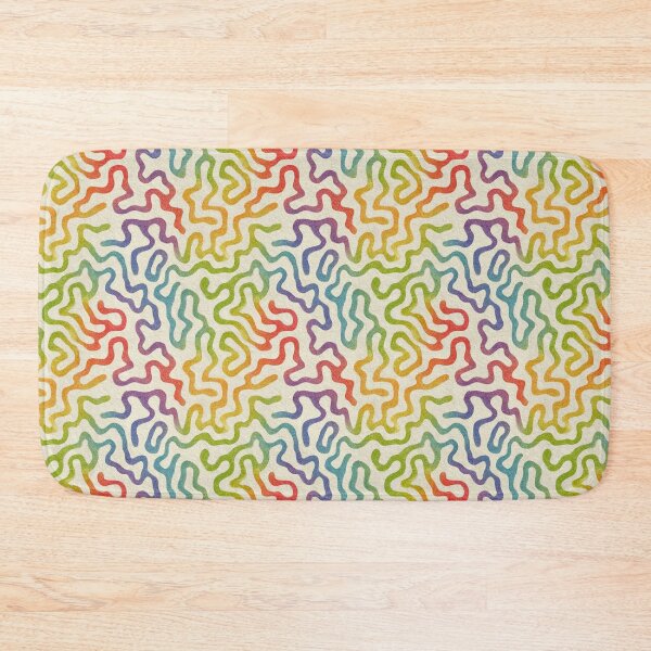 Item preview, Rainbow squiggles pattern designed and sold by MendaciousMina.