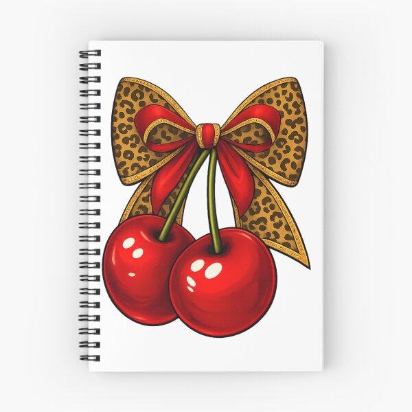 Item preview, Leopard cherry bow designed and sold by KRICKAr.