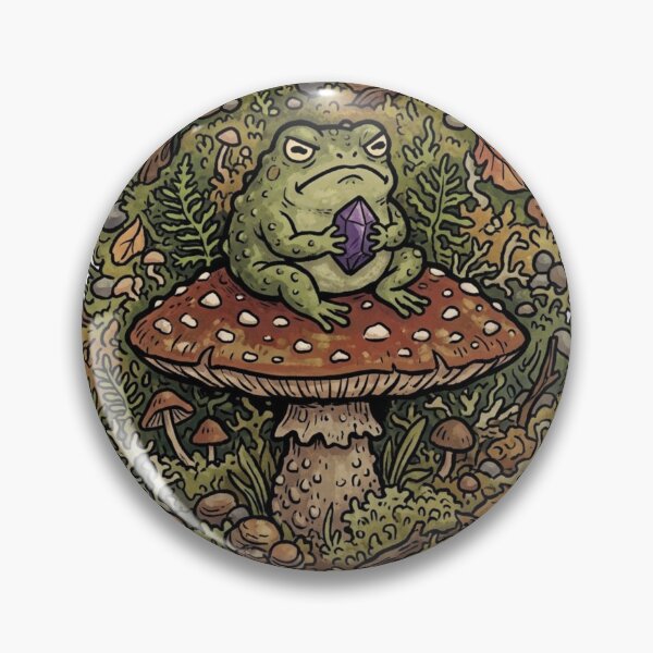 Item preview, Goblincore Frog Mushroom Sticker — Whimsical Forest Creature Gift designed and sold by Seifinty .