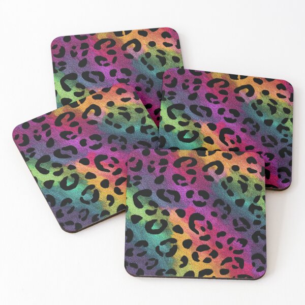 Item preview, Glittery leopard rainbow pattern designed and sold by MendaciousMina.