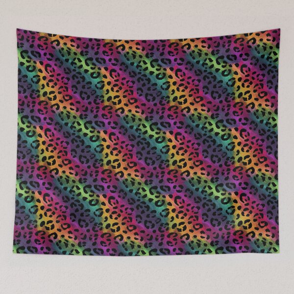 Item preview, Glittery leopard rainbow pattern designed and sold by MendaciousMina.