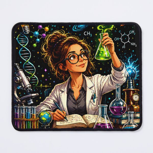 Item preview, Genius At Work Female Scientist Design designed and sold by Genius Geek.