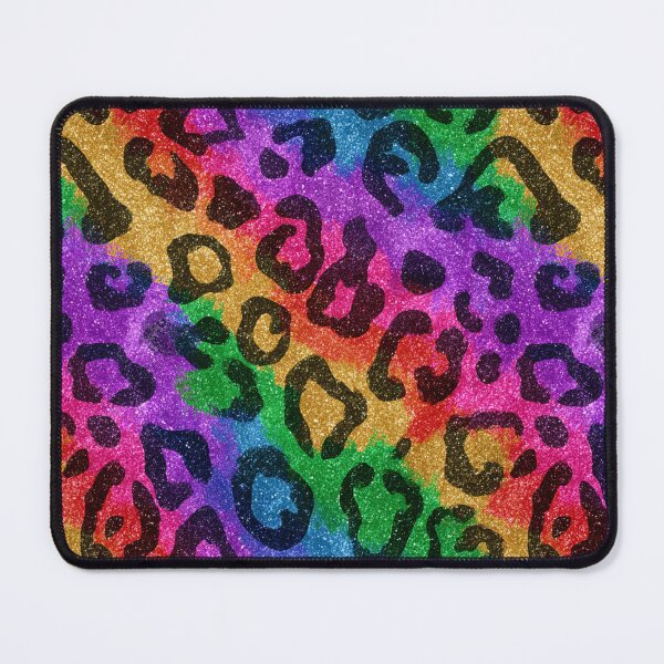 Item preview, Glittery leopard rainbow pattern designed and sold by MendaciousMina.