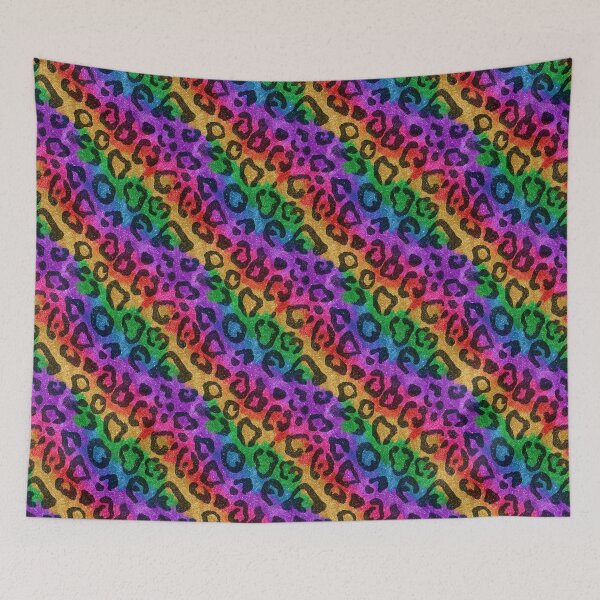 Item preview, Glittery leopard rainbow pattern designed and sold by MendaciousMina.