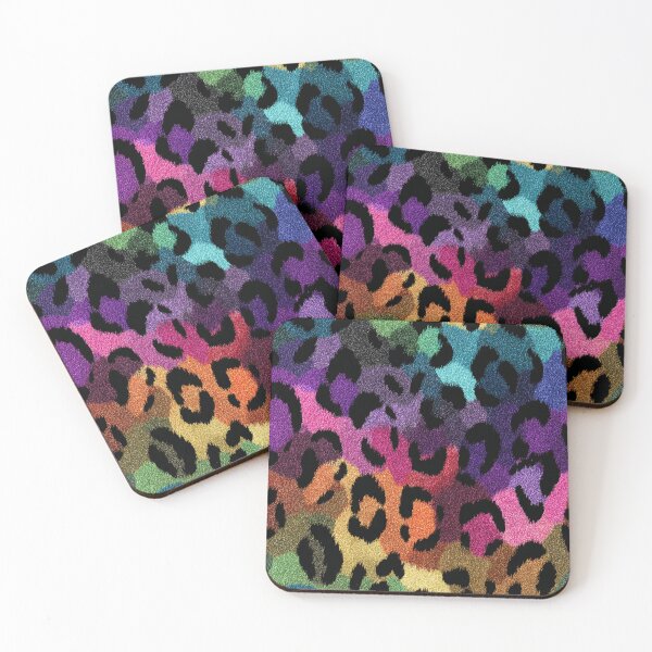 Item preview, Glittery leopard rainbow pattern designed and sold by MendaciousMina.